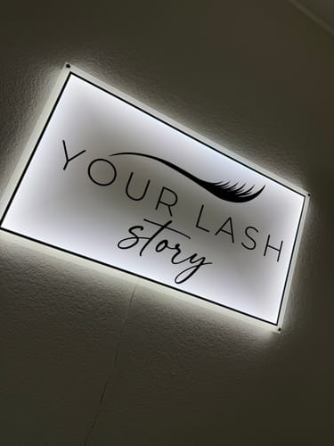 Customer photo review of Custom Acrylic Sign For Aleksandra