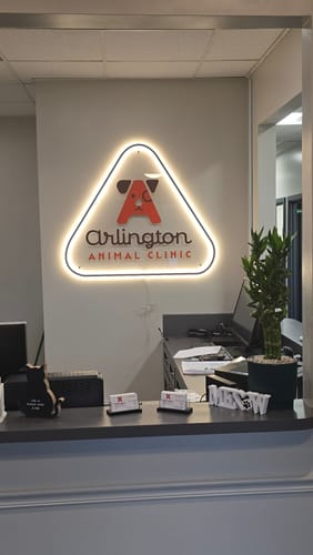 Customer photo review of Clear Acrylic Sign - Earline Deutsch