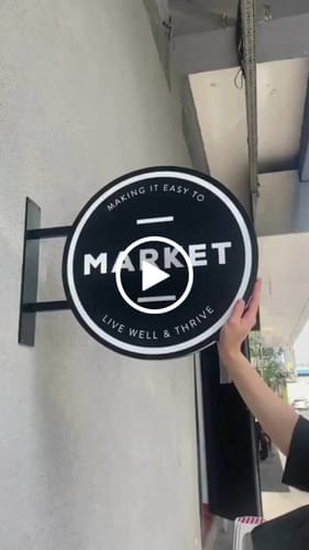 Customer photo review of 3D METAL BLADE SIGN