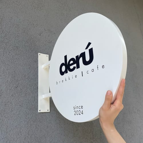 Customer photo review of 3D METAL BLADE SIGN